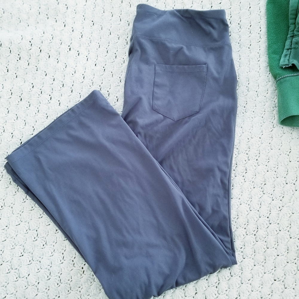 Iuga Grey Flare Leg Yoga Pants, Women's sz XL